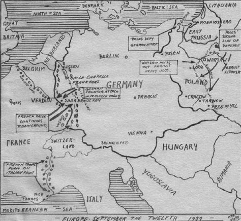 4 Best Images Of Black And White Printable Europe Maps 1939 Western