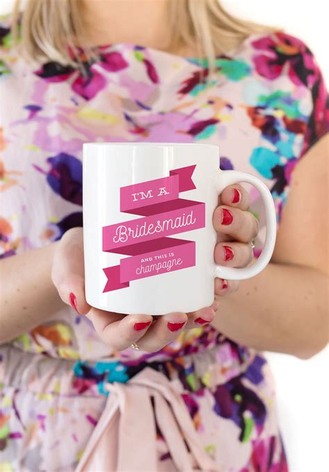 She'll have everything she needs to wind down after those these themed candles are some of our favorite will you be my maid of honor? gifts. Bridesmaid Gift Mug | Gifts for wedding party, Maid of ...