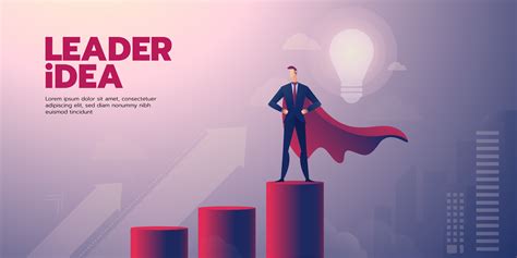 Businessman Leadership Banner With Text 670870 Vector Art At Vecteezy