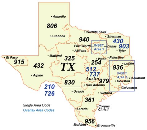 Texas Area Code Map Secretmuseum Photos