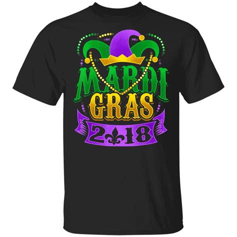 Mardi Gras 2018 Beads 2020 Mardi Gras Louisiana Costume Mask T Shirt