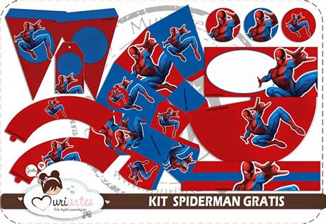 Hombre Araña Kit Para Imprimir Gratis Ideas Y Material Gratis Para