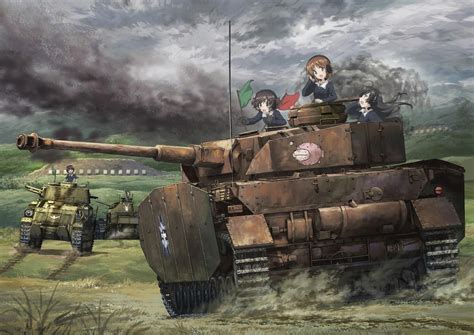 аниме танки и девочки танки война Anime Tanks And Girls Tanks War