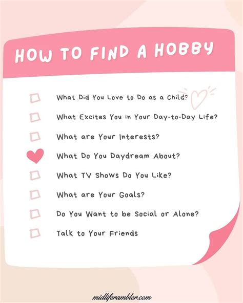 How To Find A Hobby As An Adult 125 Ideas To Help You Find A Hobby