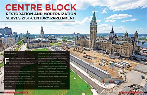 Centre Block Restoration And Modernization Project Business Elite
