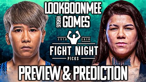 ufc fight night loma lookboonmee vs denise gomes preview and prediction youtube