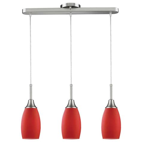 Beldi Peak Collection 3 Light Red And Nickel Pendant 1932 P3 Red The