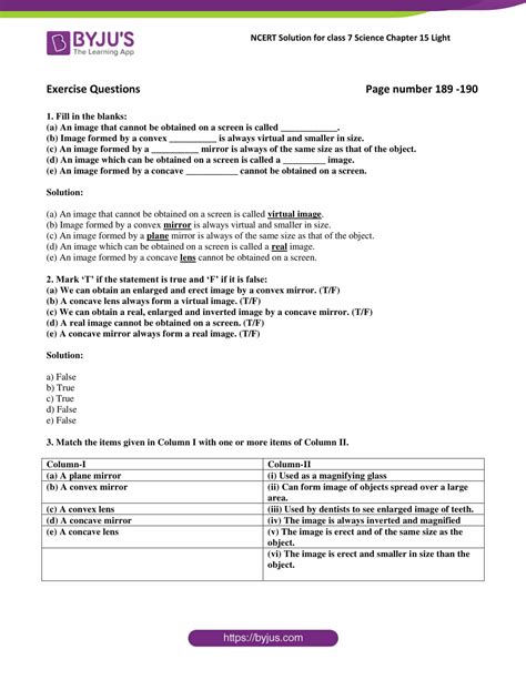 Ncert Solutions For Class Science Chapter Light Pdf Download Bank Home Com