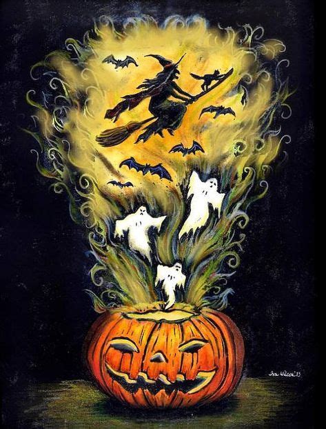 1404 Best Halloween Art Images On Pinterest Halloween Decorations