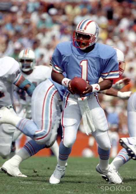 Houston Oilers Quarterback Warren Moon 1986 Tennessee Titans Football