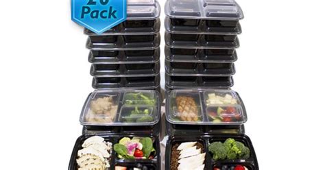 3 Compartment Meal Prep Containers 20 Pack Got To Have It All