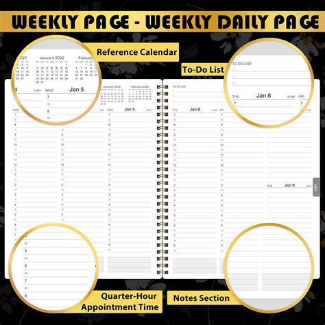 2022 Weekly Monthly Appointment Book 2022 Appointment Book Daily