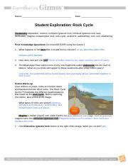 Some of the worksheets for this concept are teachers guide diabetes grades 9 to 12, e bug, work extra examples, forms of energy lesson plan introduction to forms of, the basics of immunology an introductory unit for high, cell structure exploration activities, answer key to gizmo cell energy cycle, viruses work. Student Exploration- Rock Cycle (ANSWER KEY).docx ...