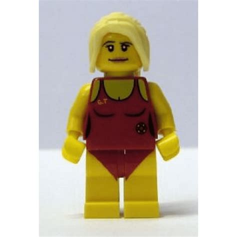 Lego Collectible Series 2 Lifeguard Minifigure Minifig Only Entry