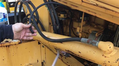 John Deere 310d New Fuel Lines And Pump Flush Youtube