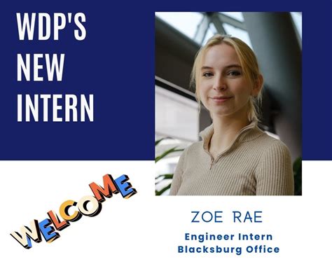 Wdps New Intern Zoe Rae Wdp And Associates Consulting Engineers