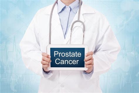 Doctor With Prostate Cancer Sign Stock Photo Photousvp