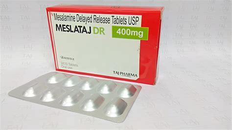 Mesalamine Delayed Release Tablets Meslataj Dr 400mg 800mg 12g