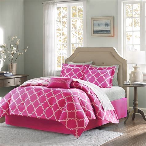 Empire Home Modern 11 Piece Comforter Set Bed In A Bag Hot Pink King