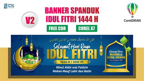 Free Cdr Desain Banner Spanduk Idul Fitri H Versi Klsdesain