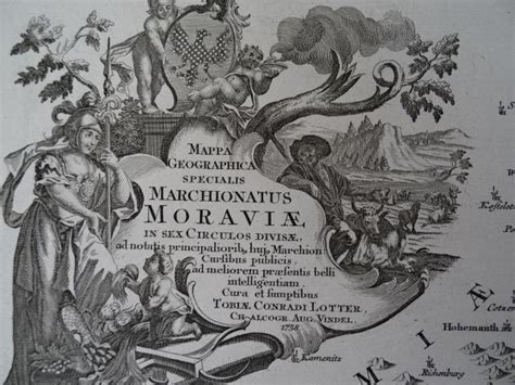 Mappa Geographica Marchionatus Moraviae In Sex Circulos Divisae Ad