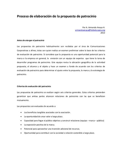 Carta De Patrocinio Carta Para Pedir Patrocinio A Una Empresa Spanish