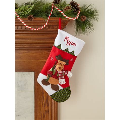 Personalized Snow Cap Christmas Stocking Available In 11 Designs
