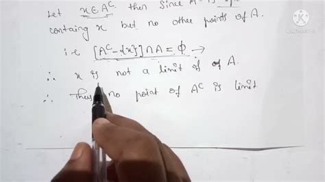 Properties Of Derived Setspart 2important Theorems With Proof