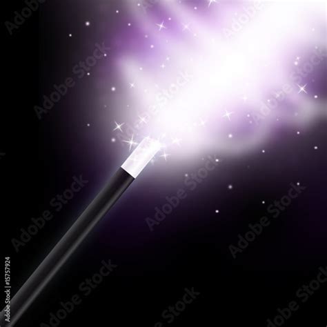 Magic Wand On Black Background Stock Photo And Royalty Free Images On