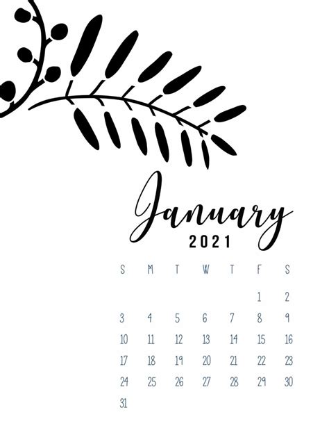 Calendar January 2021 68 Printable Calendars To Choose From