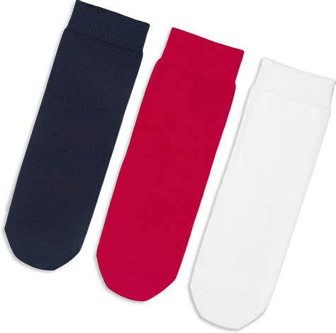 Outstanding Compact Cotton Seamless Toe Plain Color School Socks For