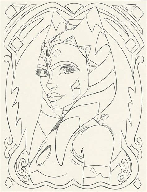 Ahsoka Coloring Pages Coloring Home