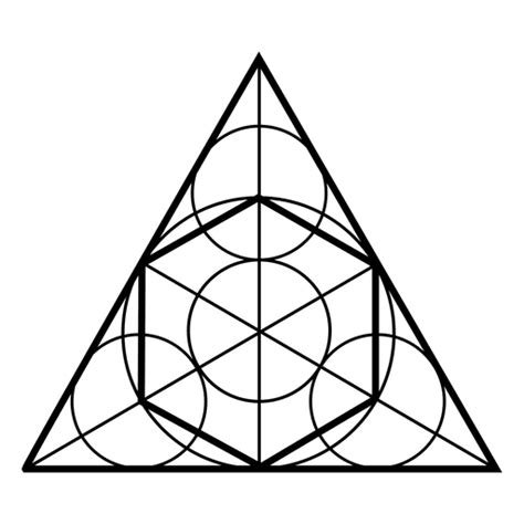 Sacred Geometry Shapes In Triangle Transparent Png Sv