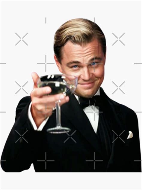Leonardo Dicaprio Toasting Meme Sticker For Sale By Tvserious Redbubble
