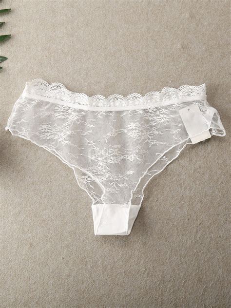 Women Sexy Panties Lace Sheer Brief Milanoo Com