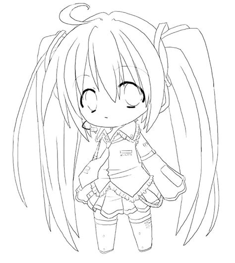 Chibi Anime Girl Coloring Pages