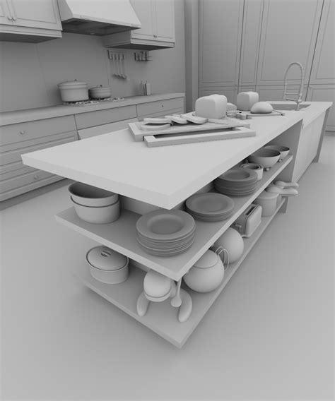 Create A Realistic Kitchen Part 1 Of 2 — Blender Guru Kitchen