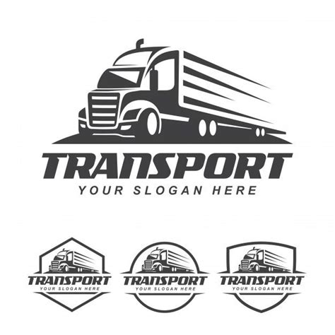 Conjunto De Logotipo De Camión Vector Premium Logos De Transportes