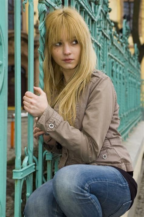 Blonde Pretty Teenager Stock Image Image Of Polish 10688769