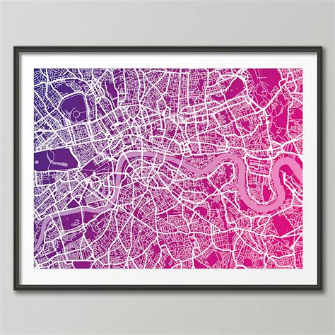 London Street Map Art Print By Artpause
