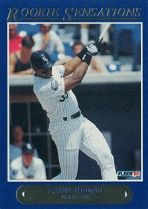 Hall of famer frank the big hurt thomas is one of the most feared sluggers in major league baseball history. Top 20 Frank Thomas Cards of All-Time