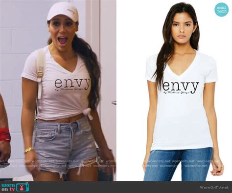 Wornontv Melissas Envy Logo Graphic Tee On The Real Housewives Of New