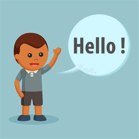 Young Boy Say Hello Stock Illustrations 249 Young Boy Say Hello Stock