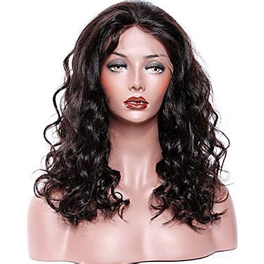 Remy Human Hair Glueless Lace Front Lace Front Wig Style Brazilian Hair Curly Wig