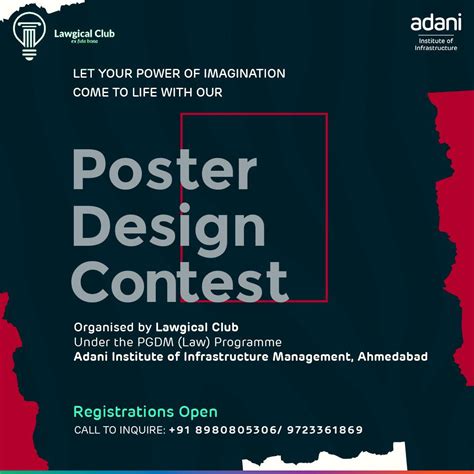 Poster Design Contest 2020 Adani Institute Of Infrastructure