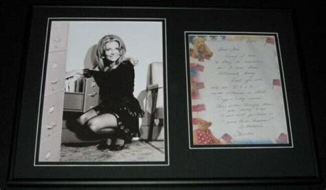 Thordis Brandt SEXY Signed Framed 12x18 Letter Photo Display Hogan S