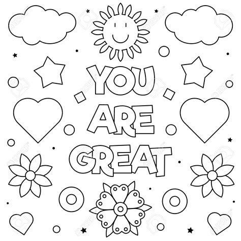 You Are Awesome Coloring Page Coloring Pages
