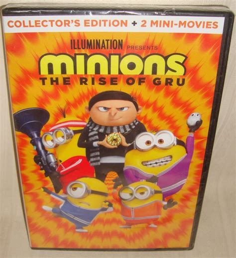 Minions The Rise Of Gru Collectors Edition Dvd Brand New And Sealed