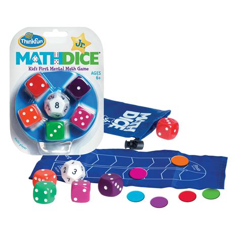 Math games using dice identify what a kid understands in terms of both the particular mathematical abilities and the theories, which they use to familiarise the learning. Math Dice® Jr. - ThinkFun