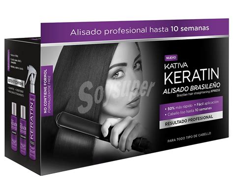 Kativa Keratin Kit Para Alisado Brasileño Express Para Todo Tipo De